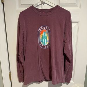 Outer Banks Netflix John B Maroon Long Sleeve Shirt